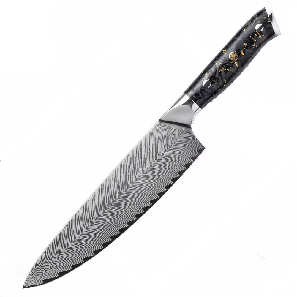 Set de 7 couteaux Japonais - Chef OKAZA - Golden Black