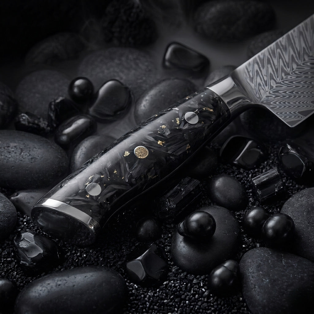 Set de 5 couteaux Japonais - Chef OKAZA - Golden Black