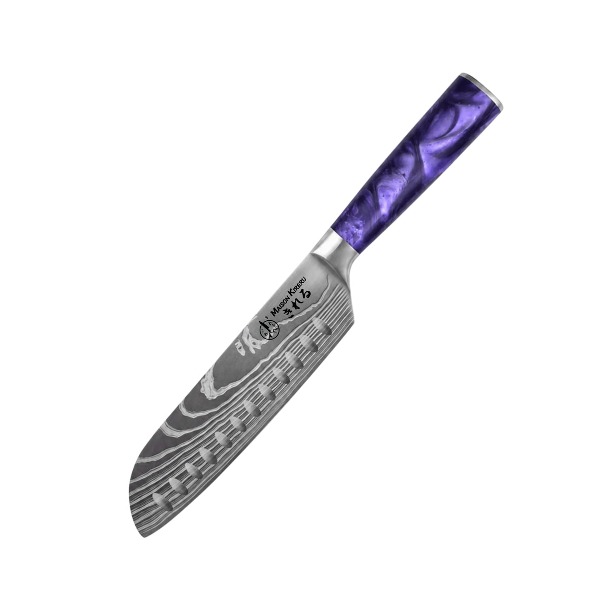 Couteau Santoku Japonais · Violet Impérial · Katachi