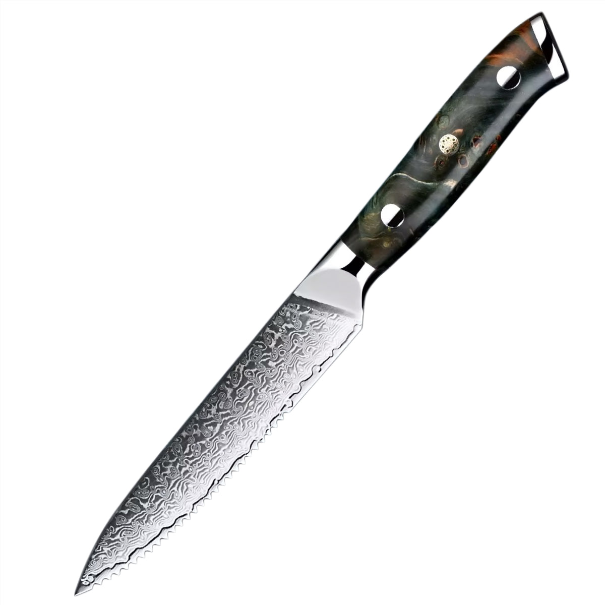 Set de 7 couteaux Japonais - Chef OKAZA - Forest Marble