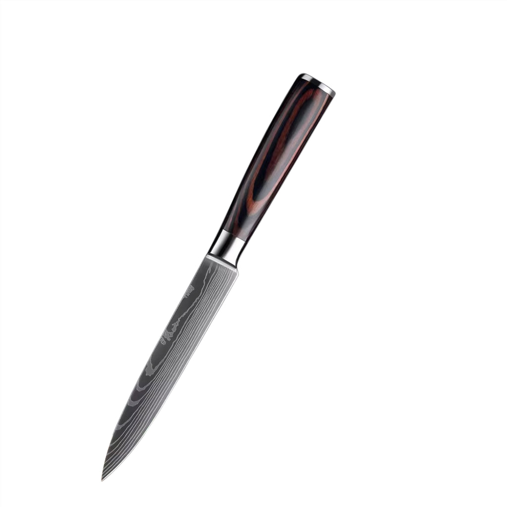 Set de 7 couteaux Japonais - KATACHI - Dark Wood