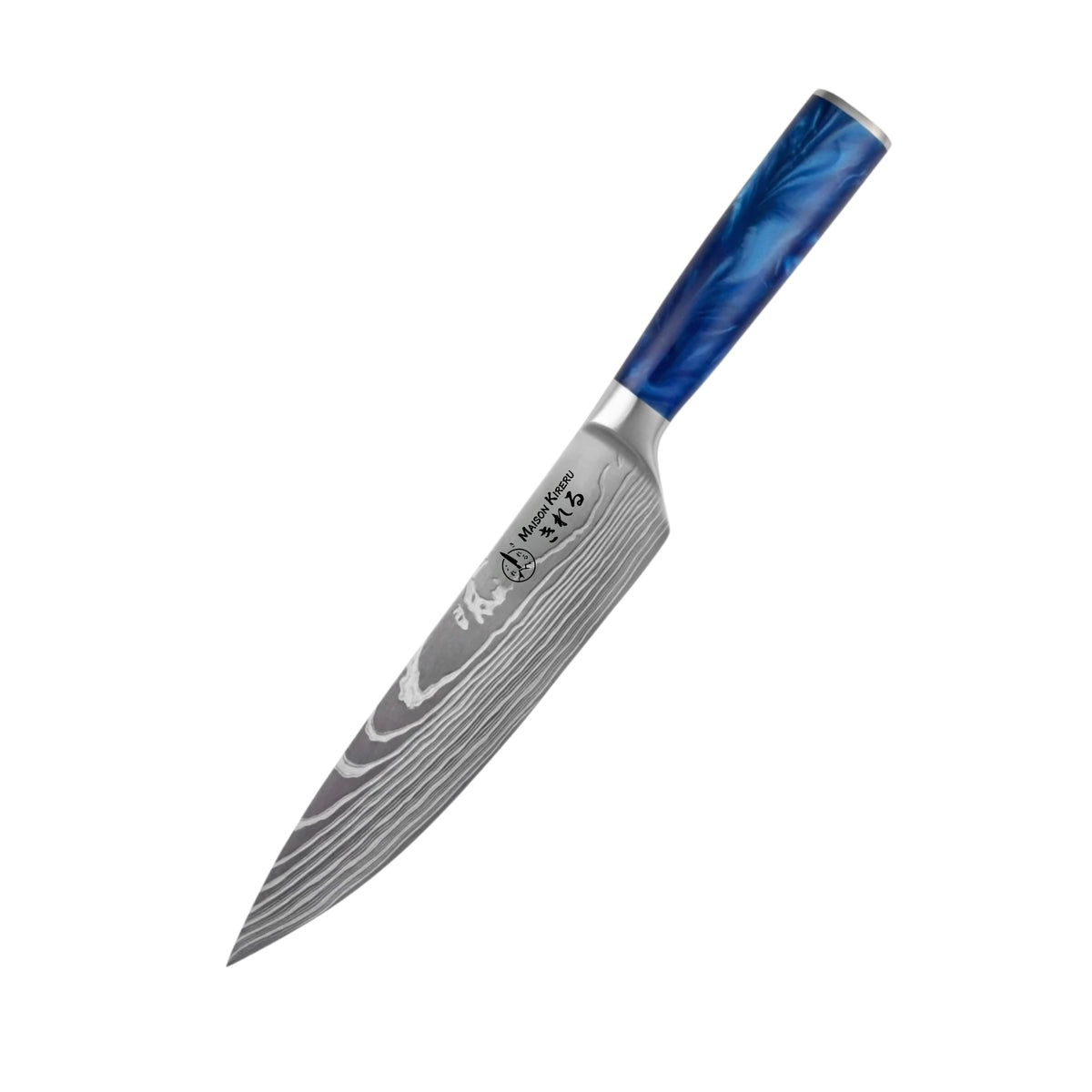 Couteau de Chef Japonais · Bleu Océan · Katachi