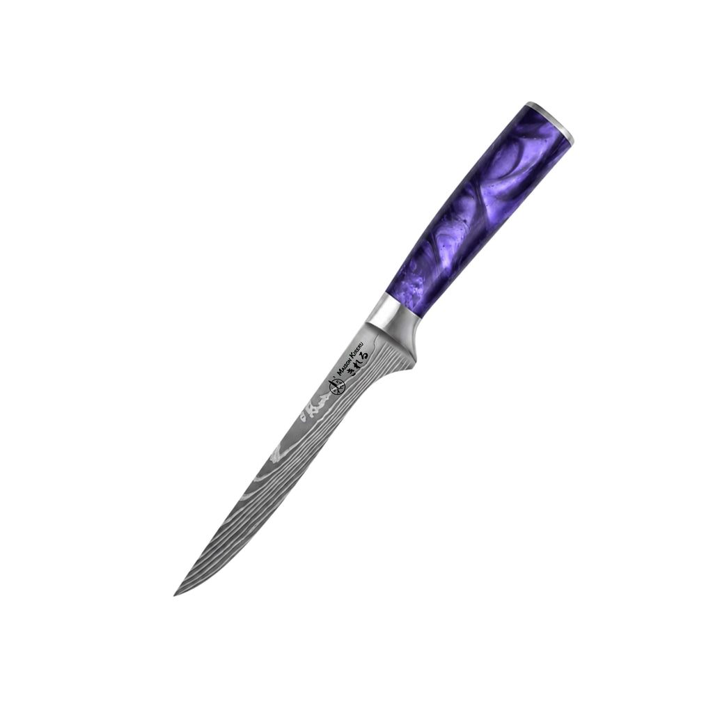 Couteaux Japonais Katachi · Set de 7 · Violet Impérial
