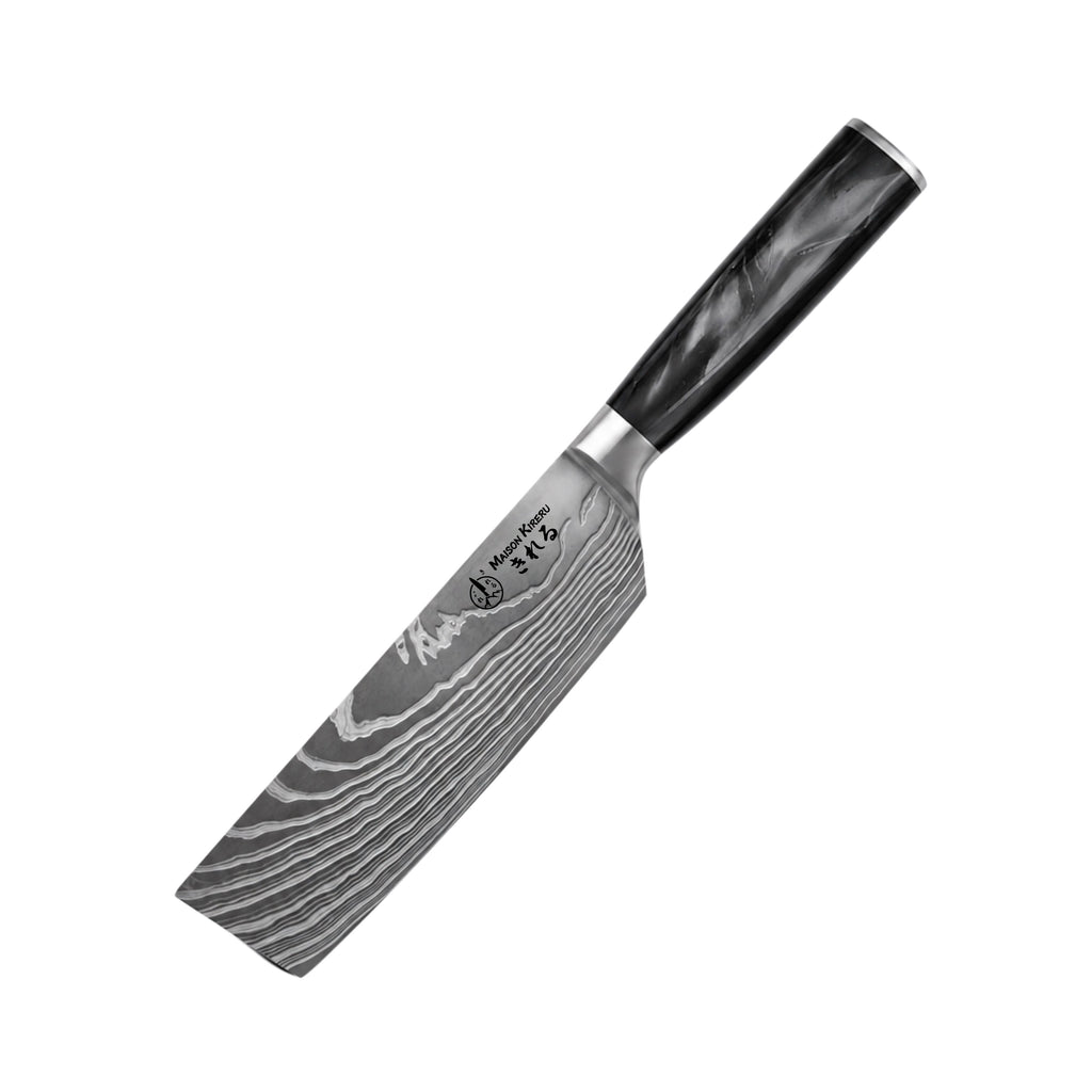 Couteau Nakiri Japonais · Noir Charbon · Katachi