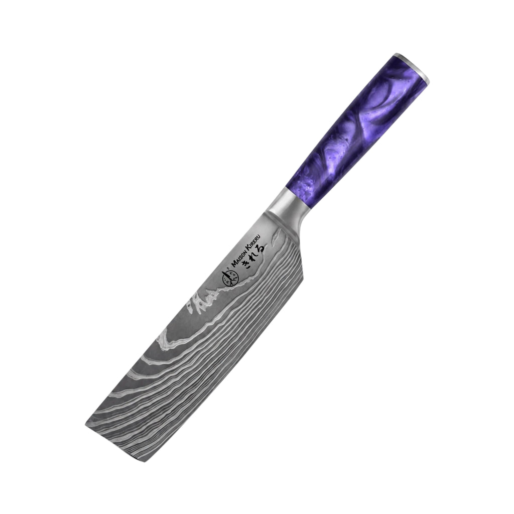 Couteau Nakiri Japonais · Violet Impérial · Katachi
