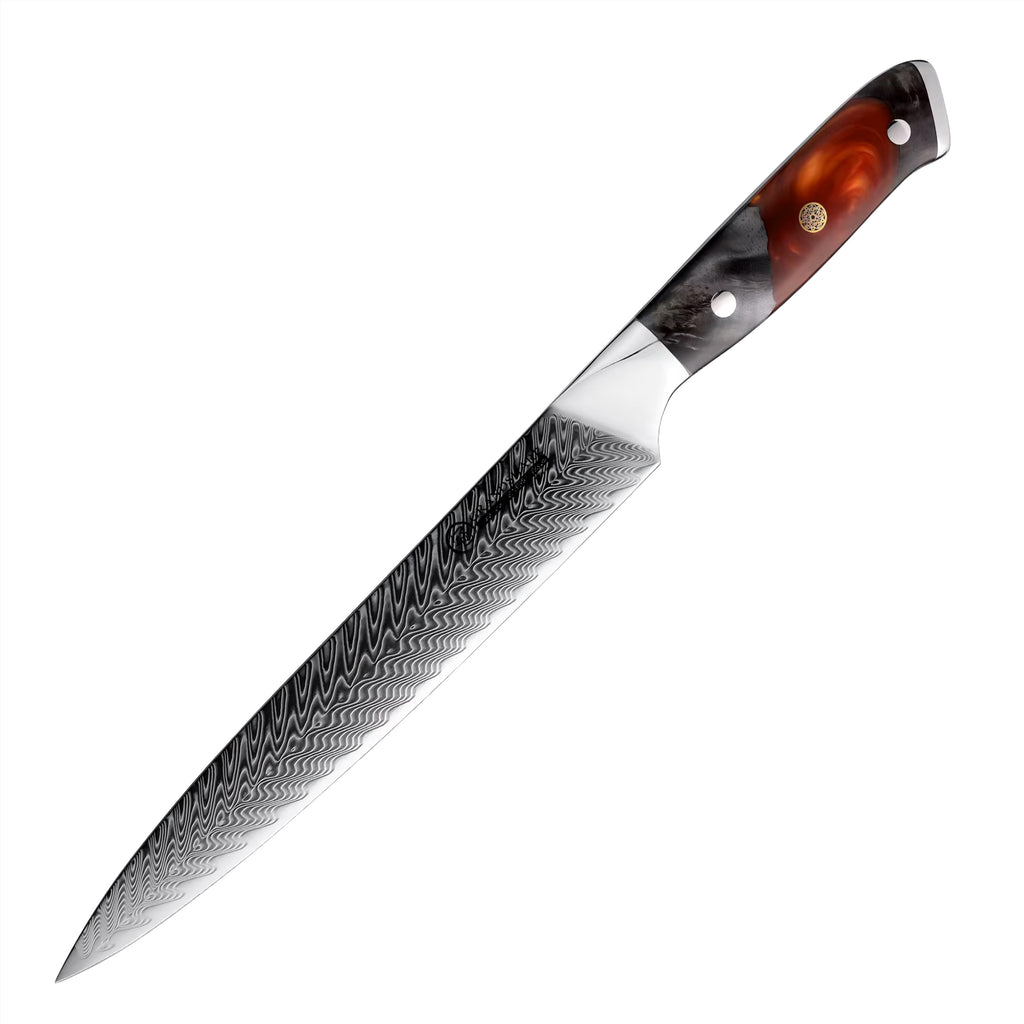 Set de 7 couteaux Japonais - Chef OKAZA - Rouge Onyx