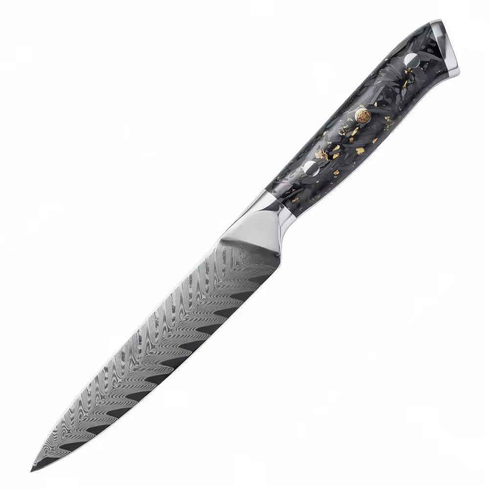 Set de 5 couteaux Japonais - Chef OKAZA - Golden Black