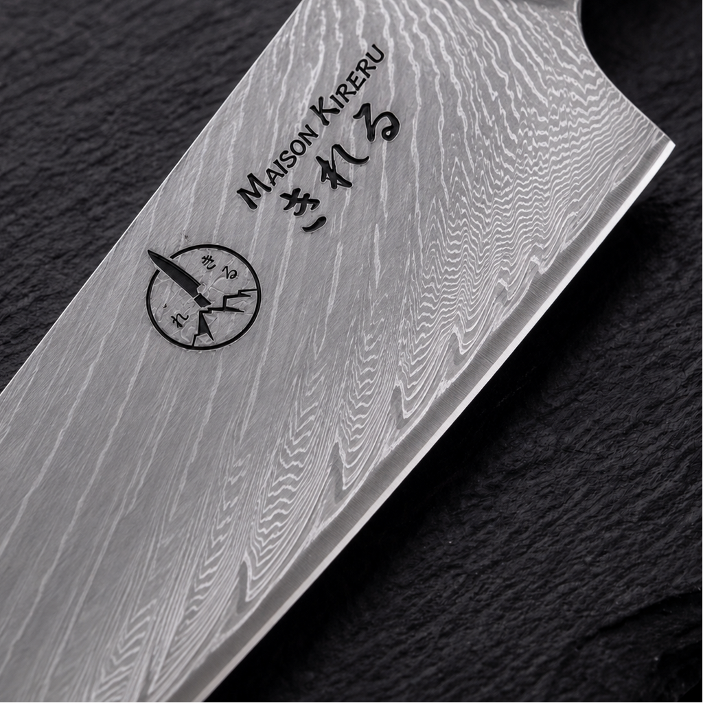 Couteau de Chef Japonais · Damas · Kuro Damas · Obsidienne Royal