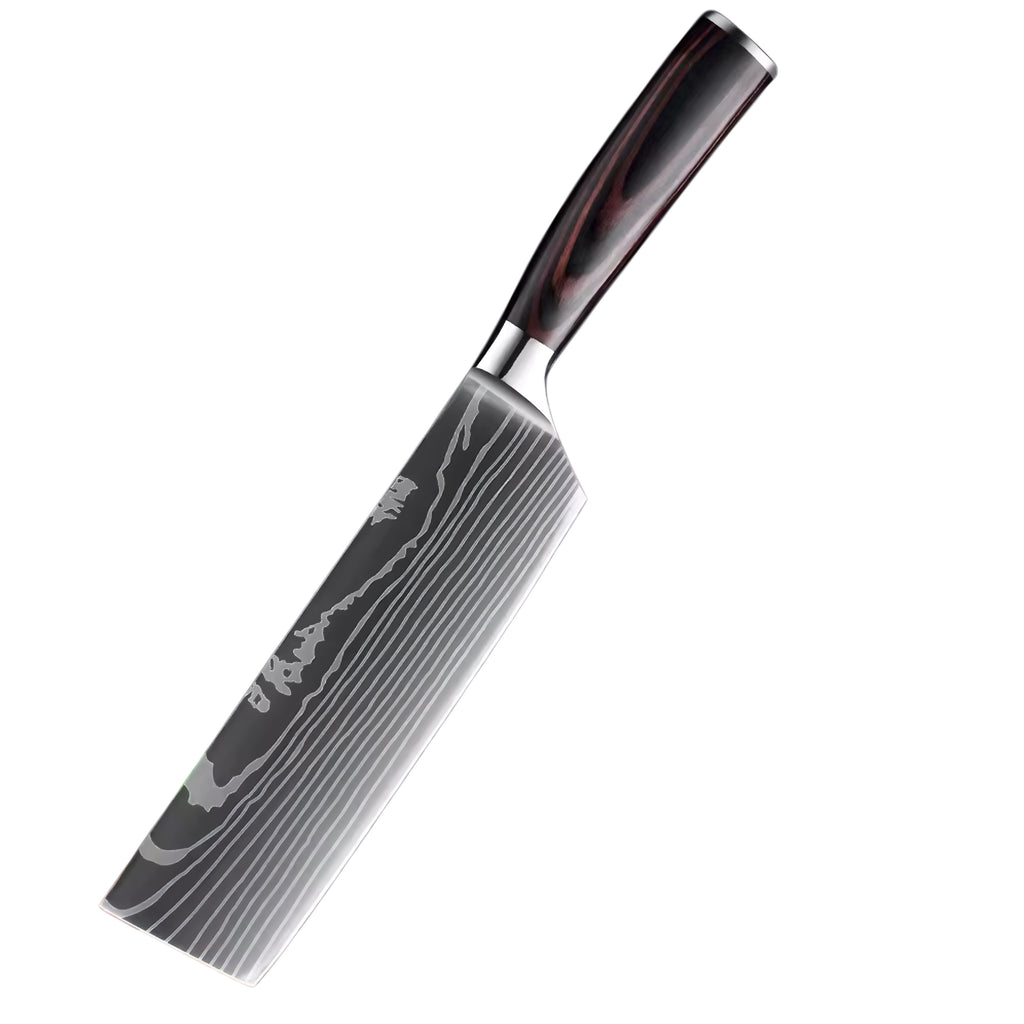 Set de 10 couteaux Japonais - KATACHI - Dark Wood