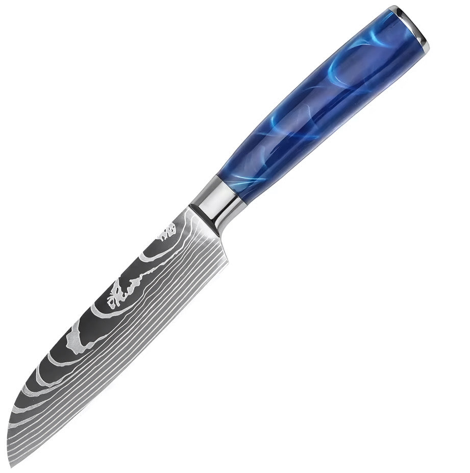 Set de 3 couteaux Japonais - KATACHI - Bleu Océan