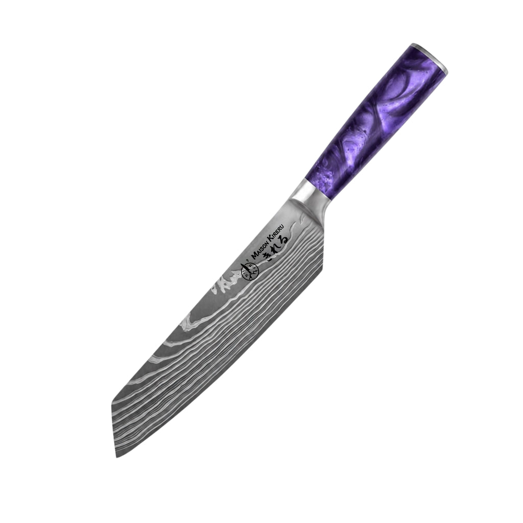 Couteaux Japonais Katachi · Set de 10 · Violet Impérial