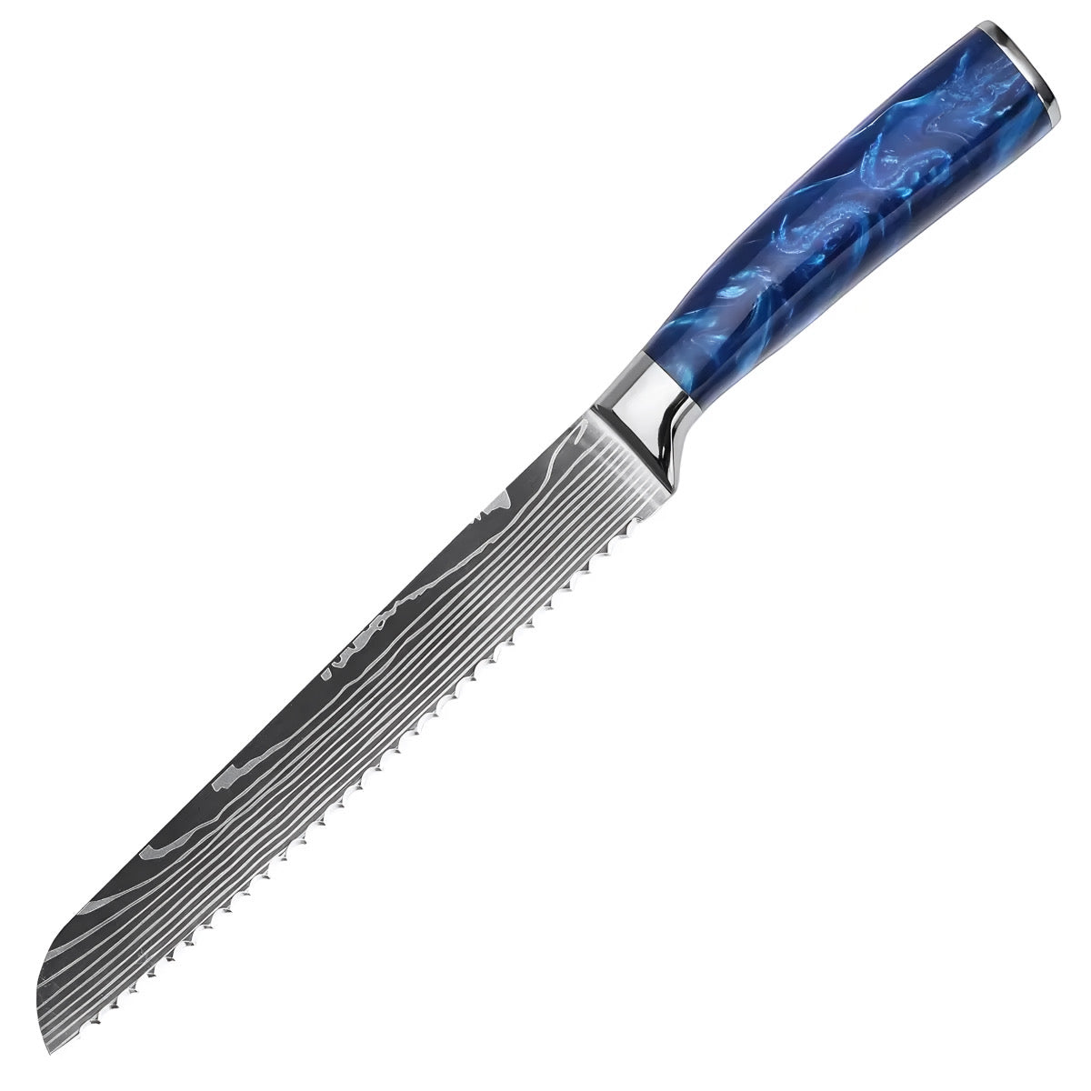 Set de 10 couteaux Japonais - KATACHI - Bleu Océan