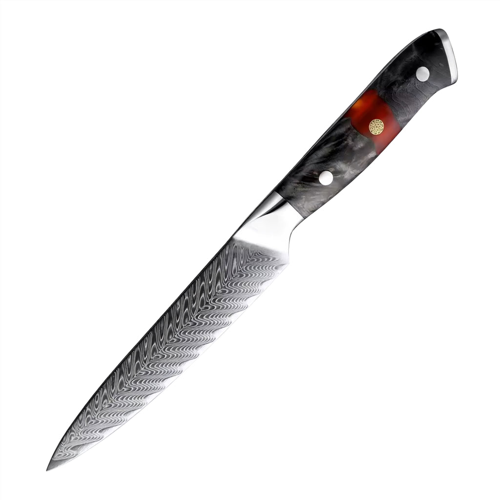 Set de 7 couteaux Japonais - Chef OKAZA - Rouge Onyx