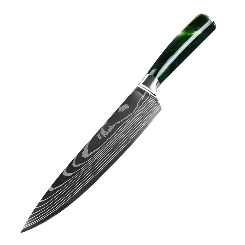 Set de 3 couteaux Japonais - KATACHI - Forest Green