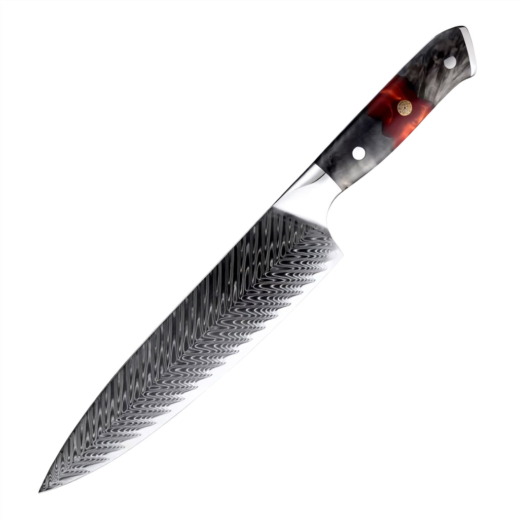 Set de 7 couteaux Japonais - Chef OKAZA - Rouge Onyx