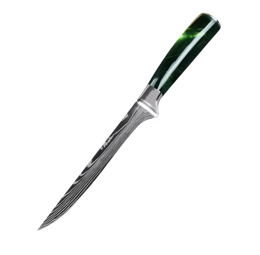 Set de 10 couteaux Japonais - KATACHI - Forest Green