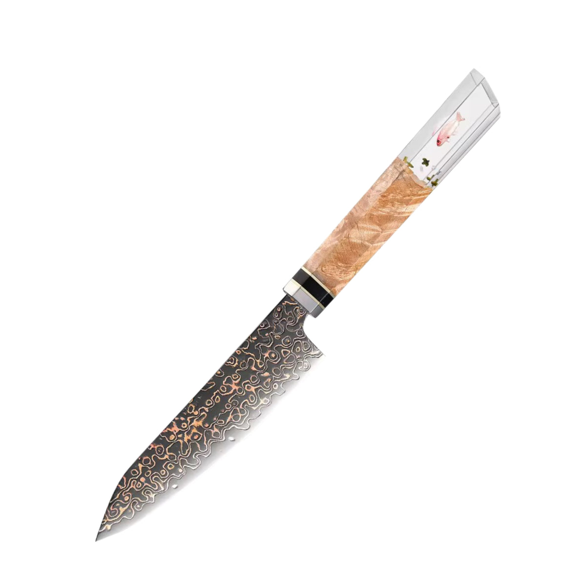 Set de 2 couteaux Japonais - Nishikigoi - Noyer Koï