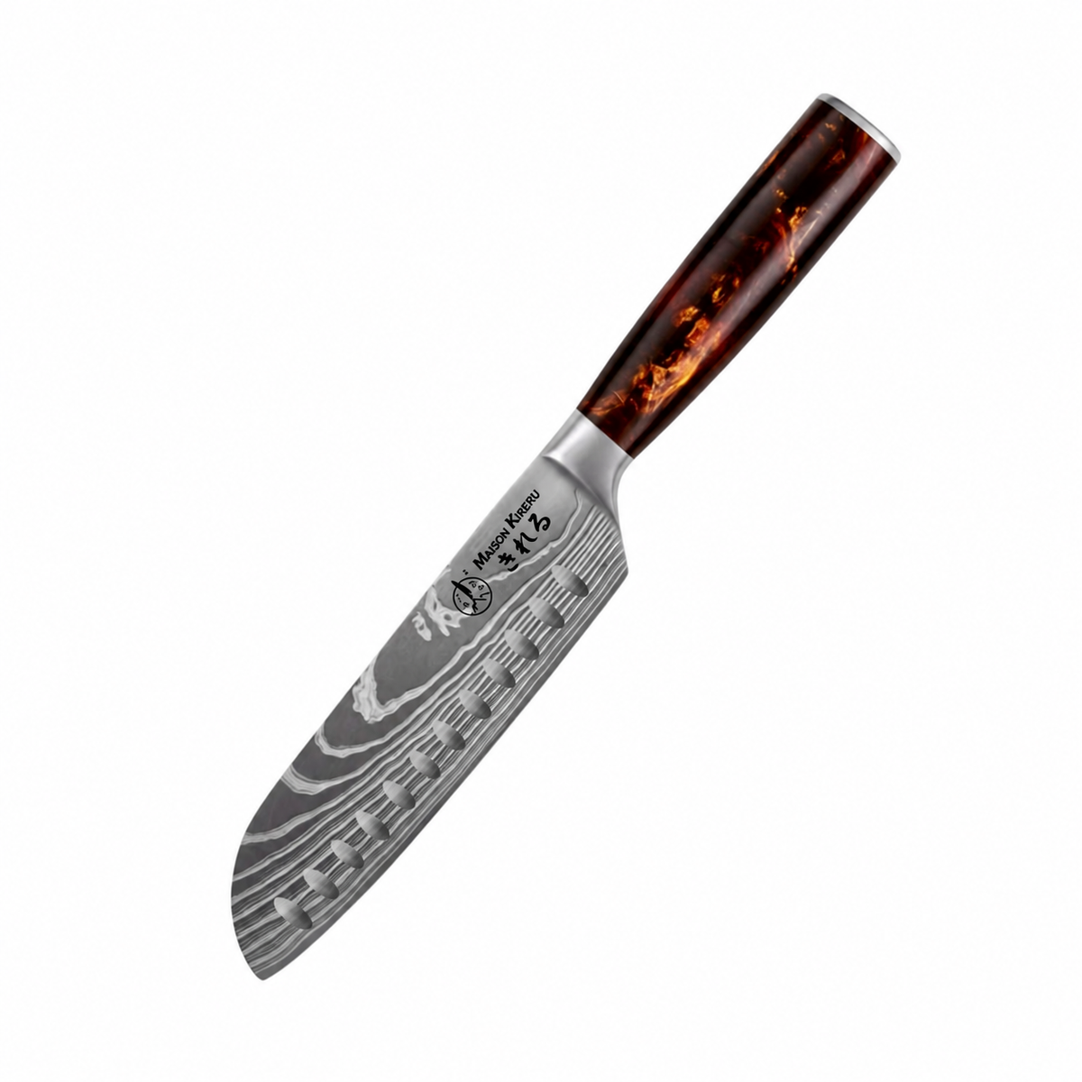 Couteau Santoku Japonais · Terre de Feu · Katachi