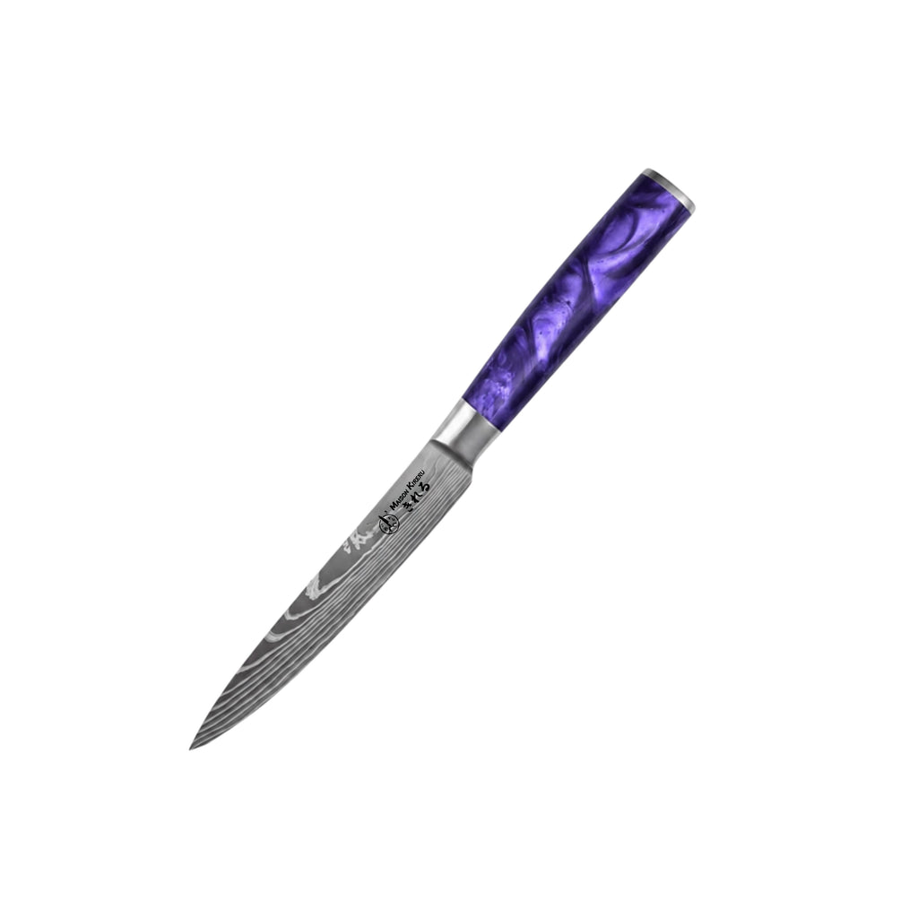 Couteaux Japonais Katachi · Set de 7 · Violet Impérial