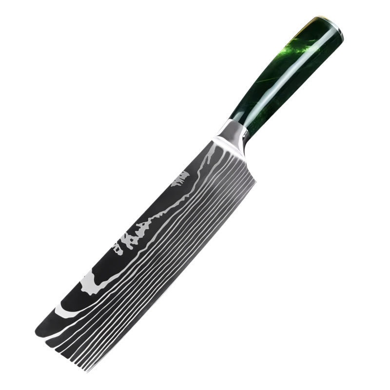 Set de 7 couteaux Japonais - KATACHI - Forest Green