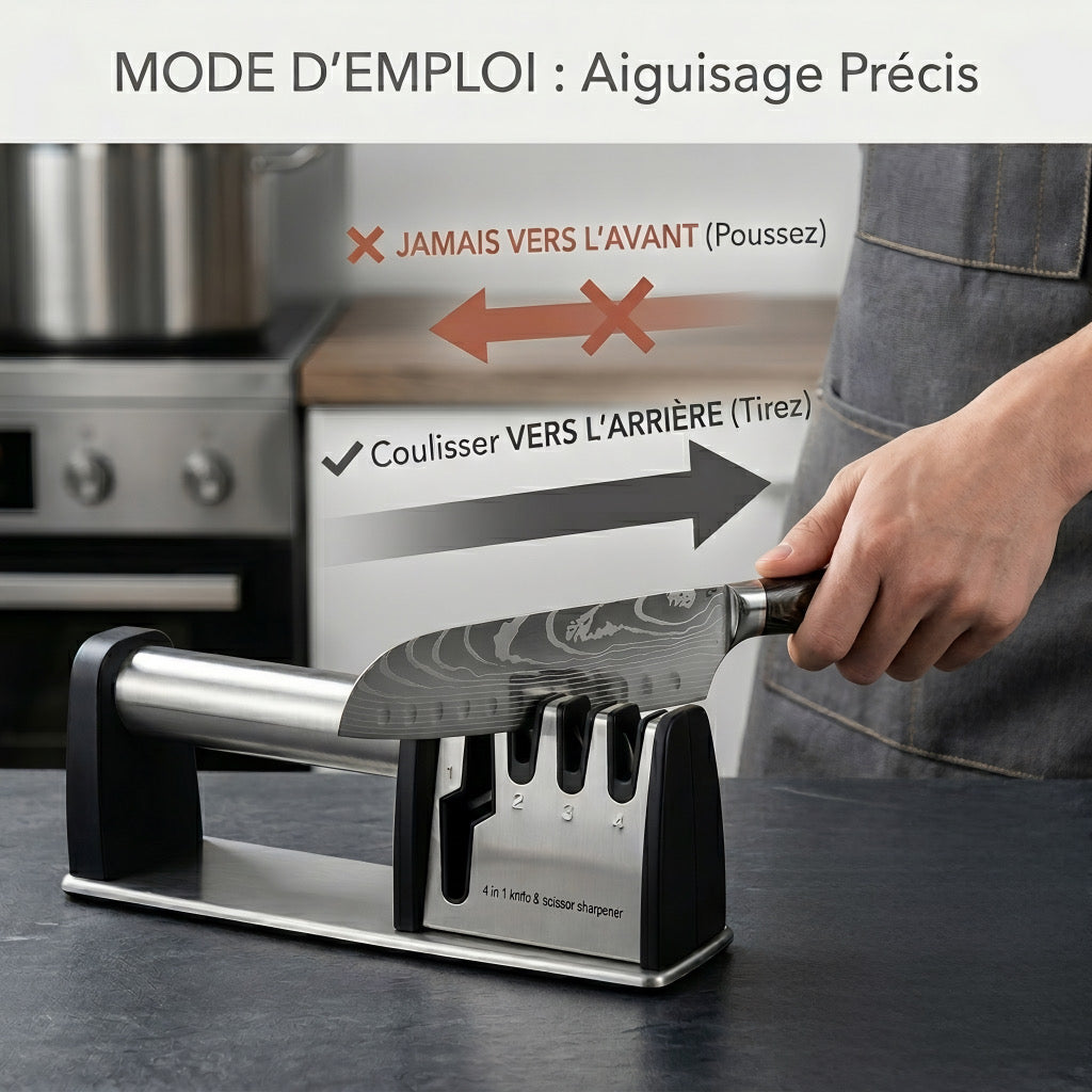 Aiguiseur 4 en 1