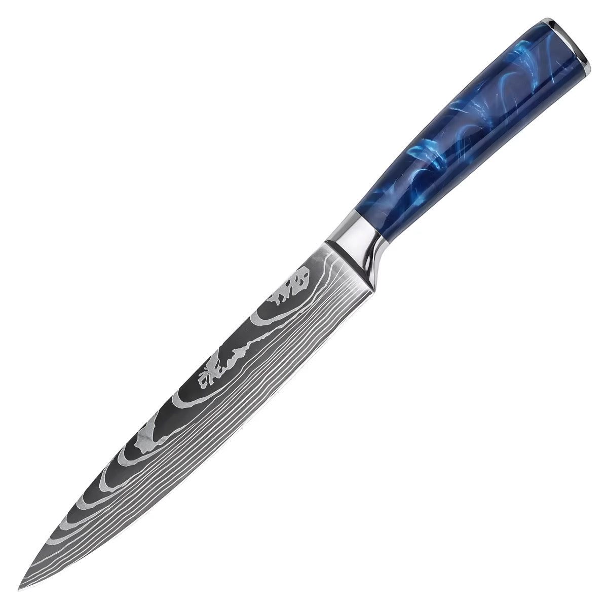 Set de 10 couteaux Japonais - KATACHI - Bleu Océan
