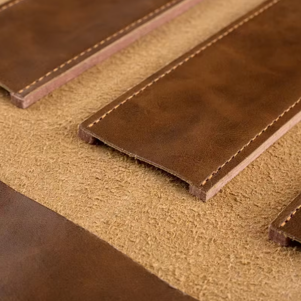 Étui à Couteaux en Cuir · 5 lames