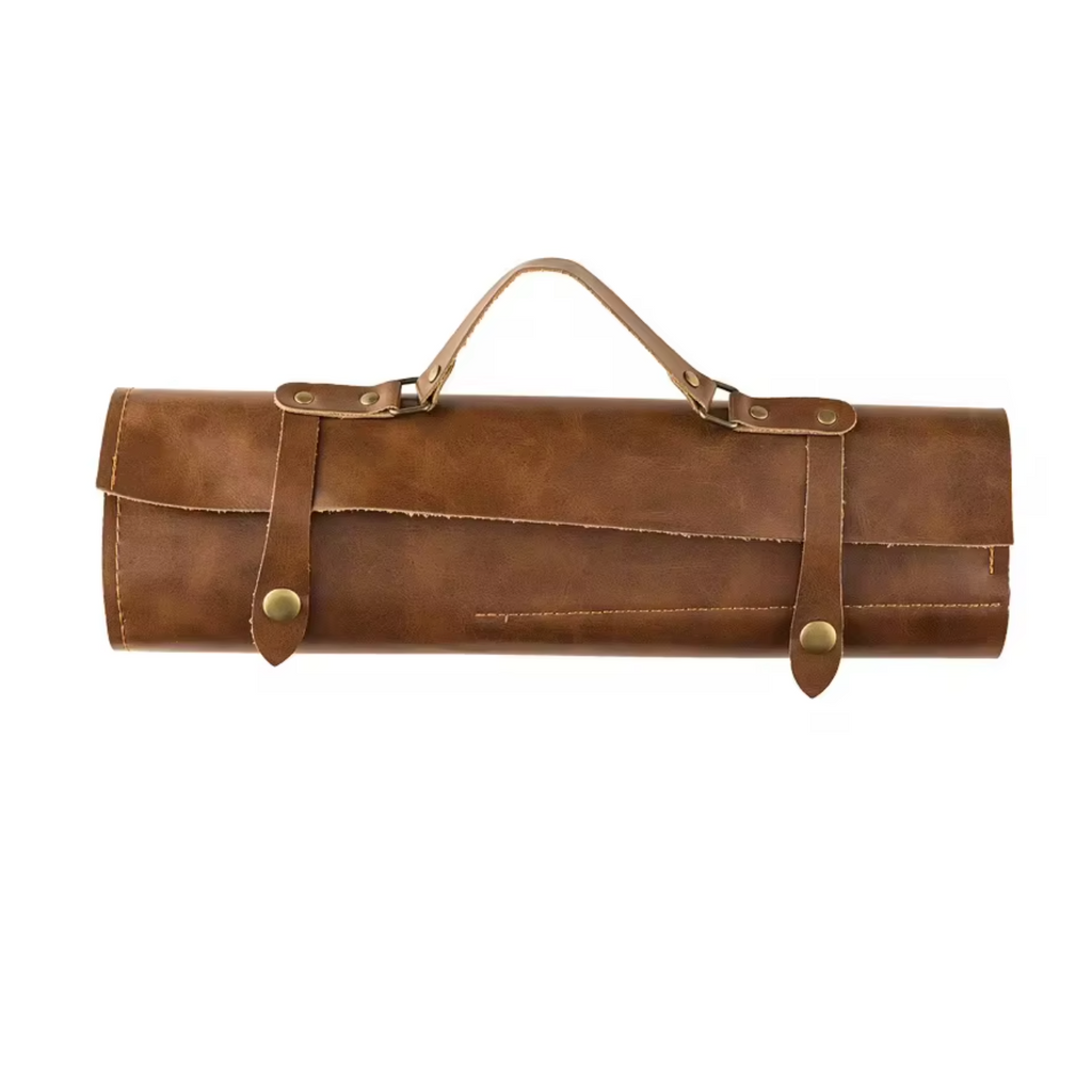 Étui à Couteaux en Cuir · 5 lames