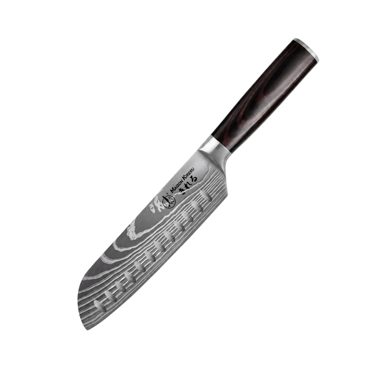 Couteau Santoku Japonais · Dark Wood · Katachi