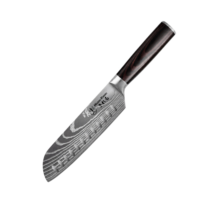 Couteau Santoku Japonais · Dark Wood · Katachi