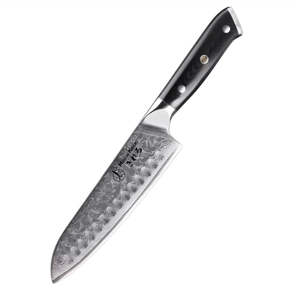 Couteaux Japonais Damas · Set de 3 · Chef Okaza · Noir Essentiel