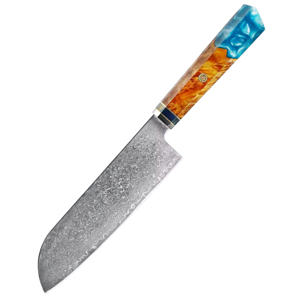 Set de 3 couteaux Japonais - Nishikigoi - Aqua Ambré