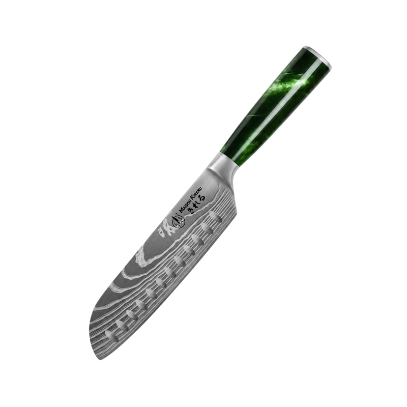 Couteau Santoku Japonais · Forest Green · Katachi