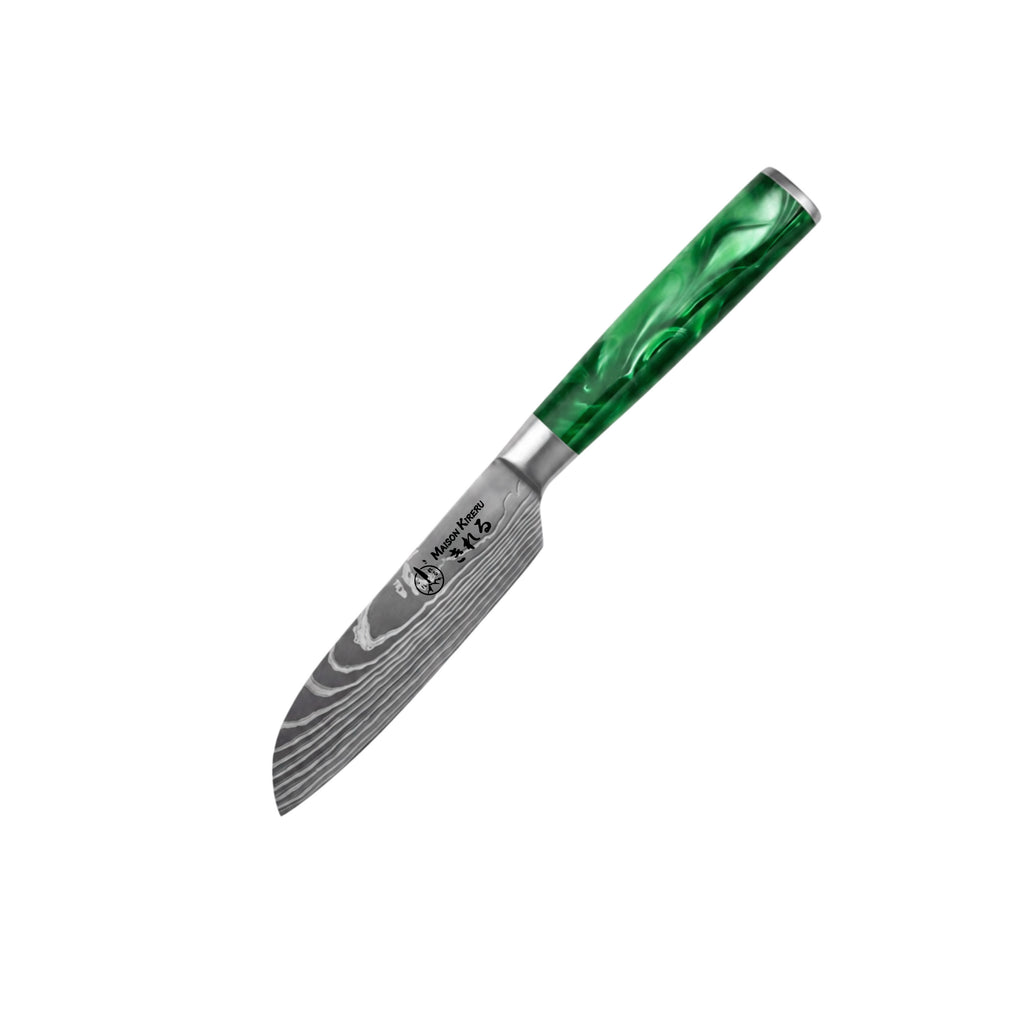 Couteaux Japonais Katachi · Set de 3 · Vert Émeraude