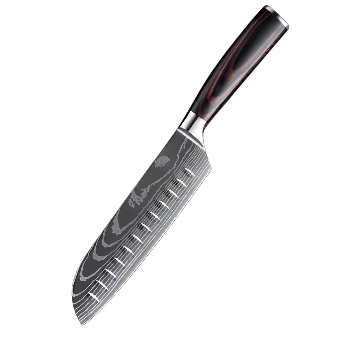 Set de 7 couteaux Japonais - KATACHI - Dark Wood