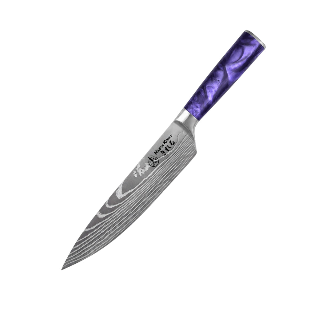 Couteau de Chef Japonais · Violet Impérial · Katachi