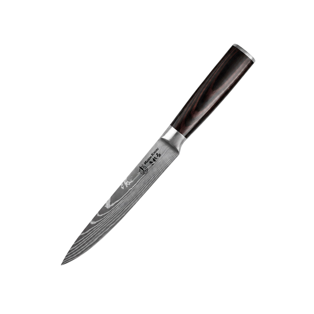 Couteaux Japonais Katachi · Set de 5 · Dark Wood