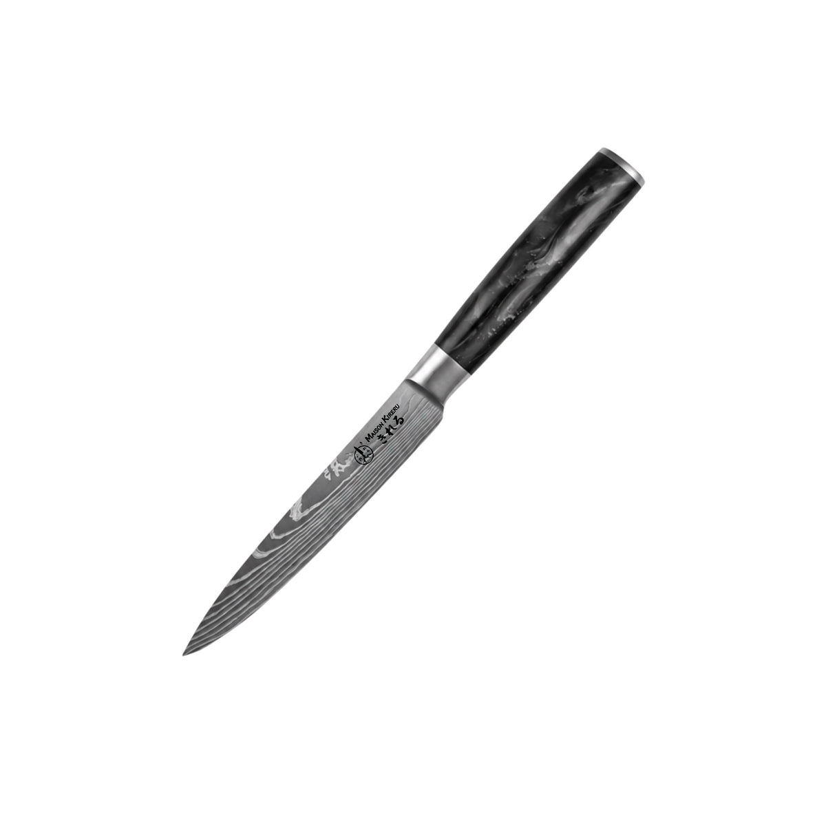 Couteaux Japonais Katachi · Set de 5 · Noir Charbon