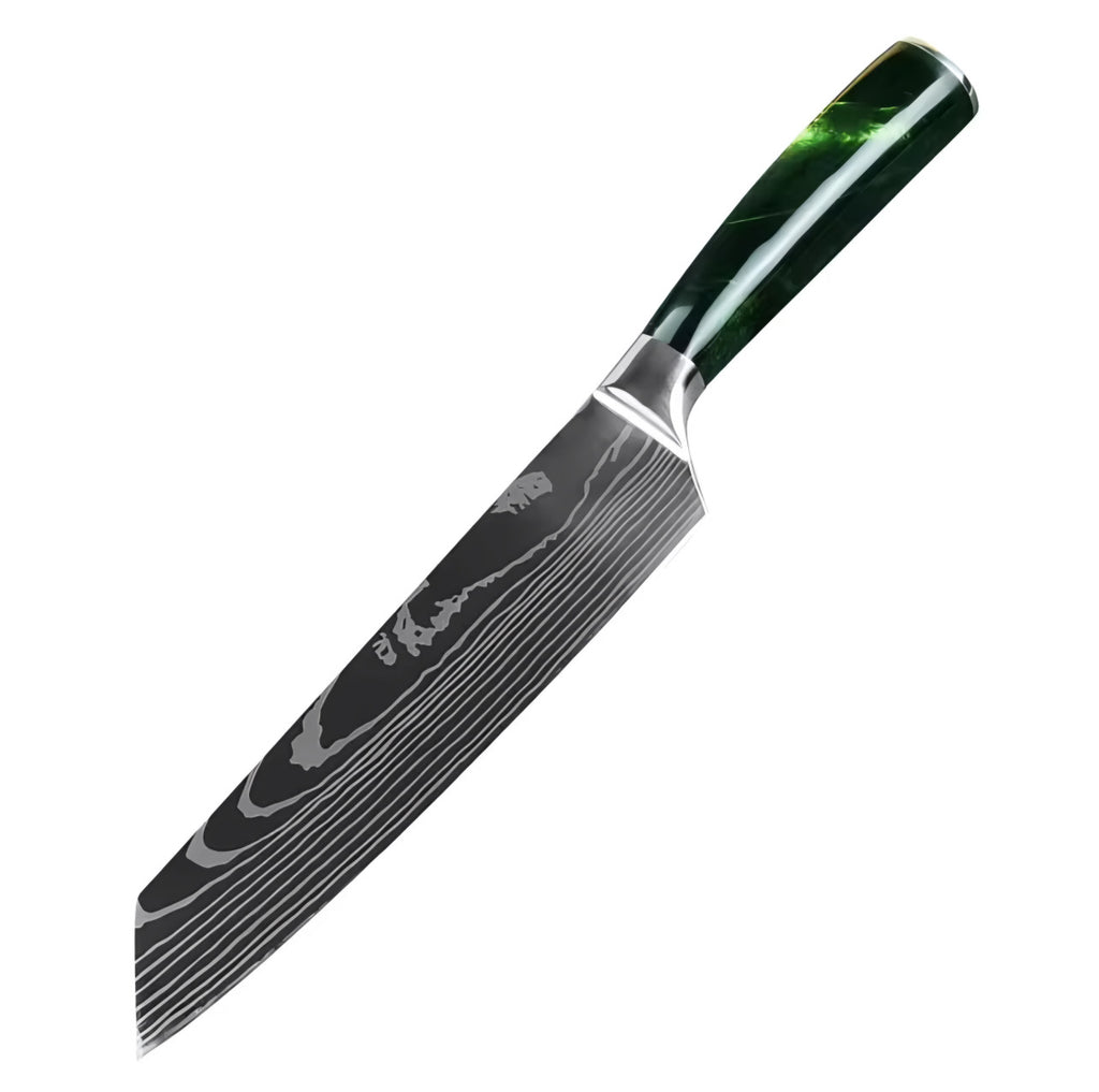 Set de 10 couteaux Japonais - KATACHI - Forest Green