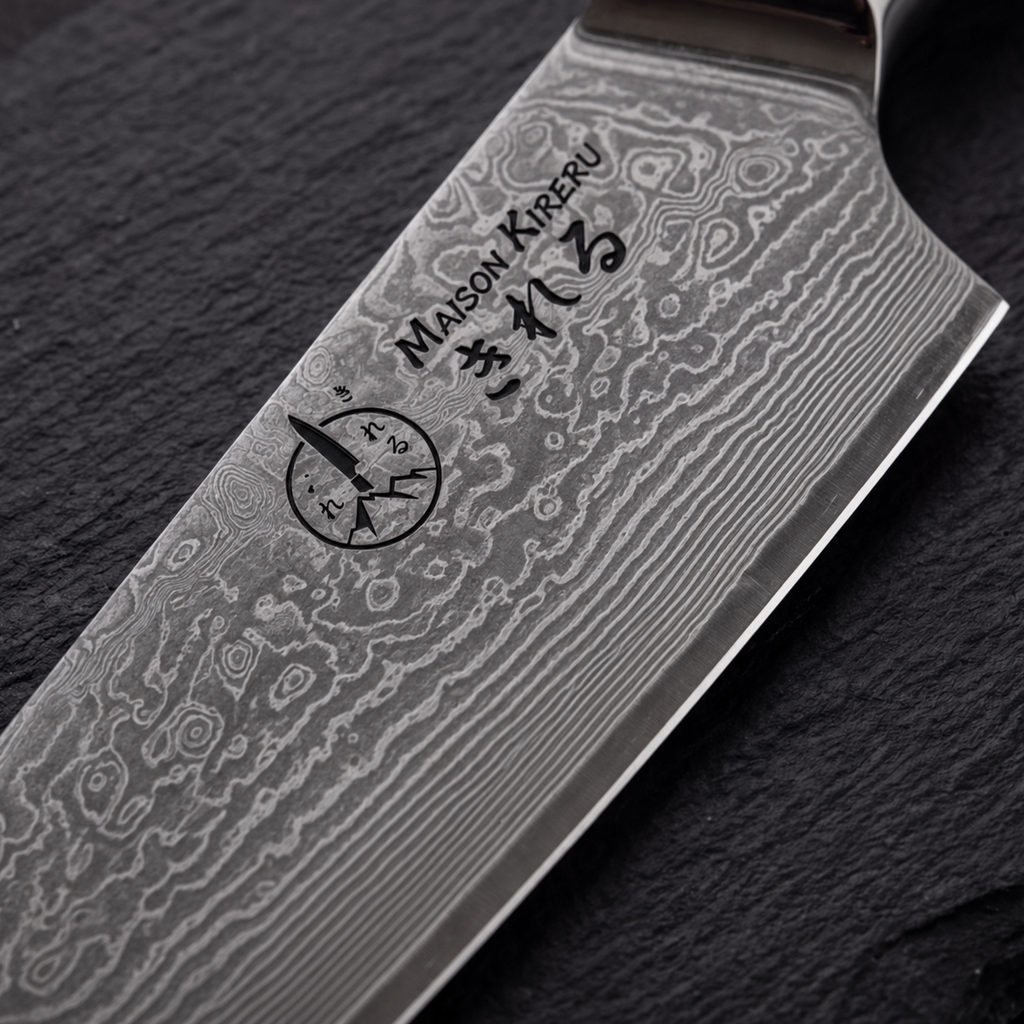 Couteaux Japonais Damas · Set de 3 · Chef Okaza · Noir Essentiel