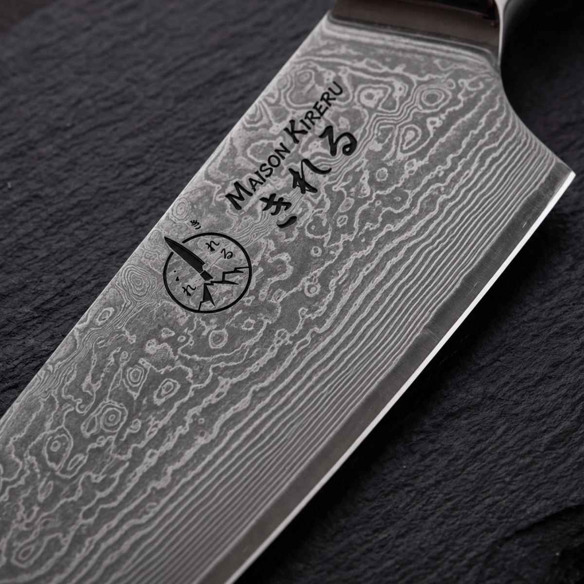 Couteaux Japonais Damas · Set de 3 · Chef Okaza · Noir Essentiel