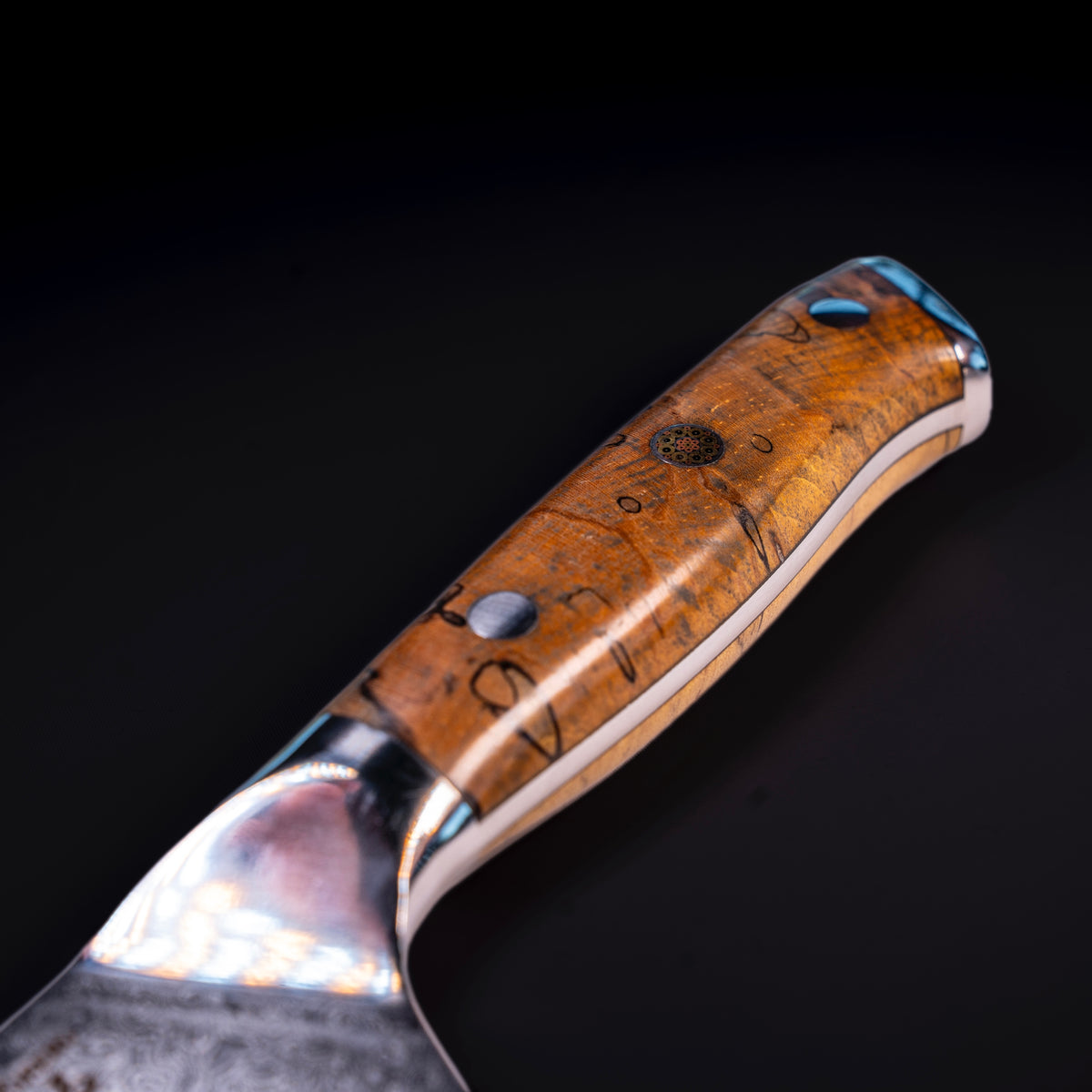 Manche du couteau japonais Chef Okaza Forest Marble