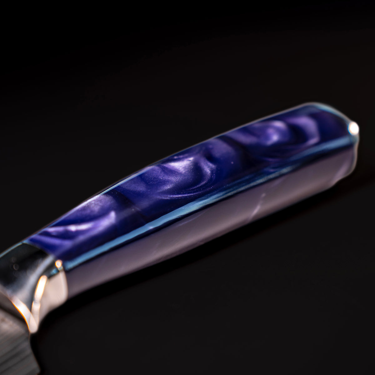 Manche du couteau japonais Katachi coloris Violet Impérial
