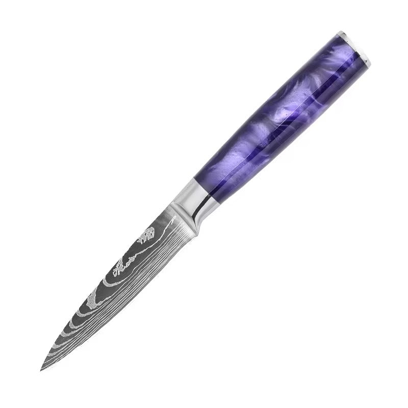 Set de 3 couteaux Japonais - KATACHI - Violet Impérial