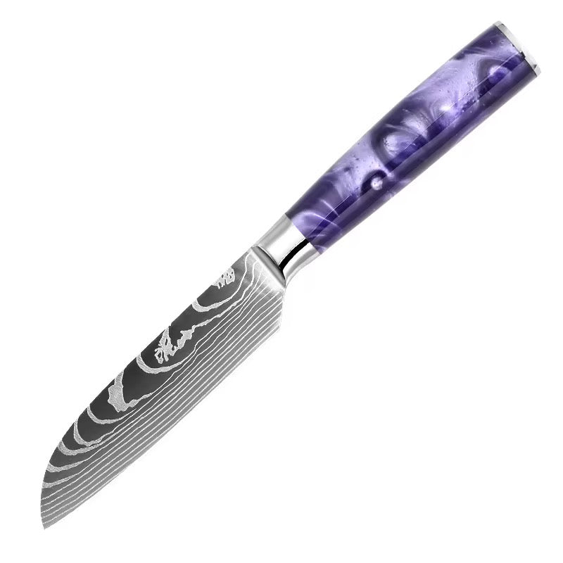 Set de 3 couteaux Japonais - KATACHI - Violet Impérial