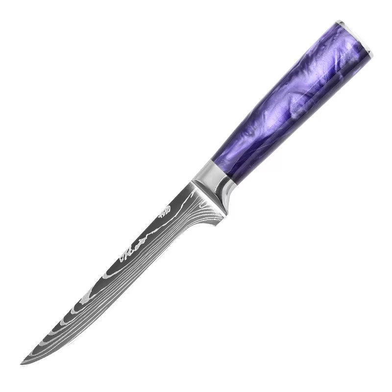 Set de 5 couteaux Japonais - KATACHI - Violet Impérial