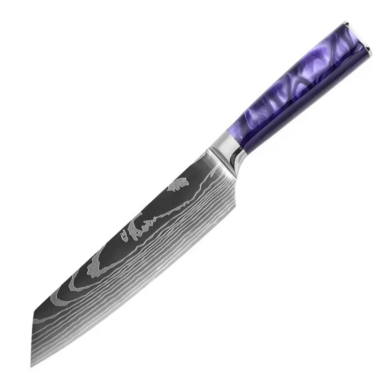 Set de 10 couteaux Japonais - KATACHI - Violet Impérial