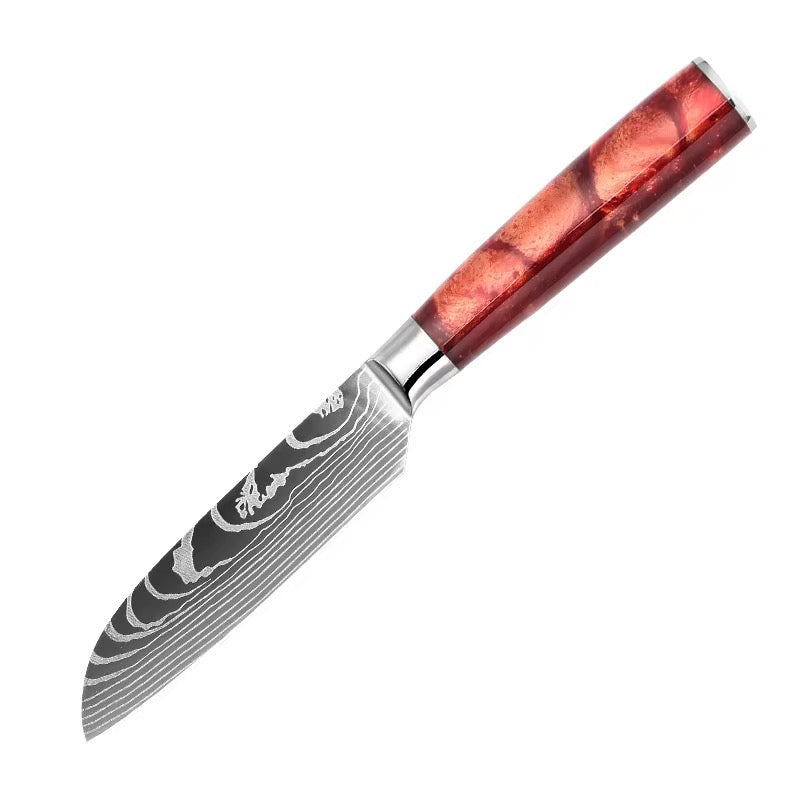 Set de 3 couteaux Japonais - KATACHI - Golden Brown