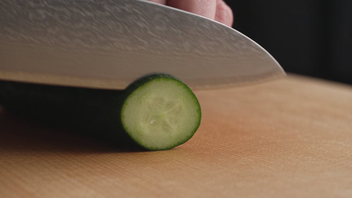 Couteau japonais Chef Okaza en action